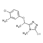 CAS#: 724749-60-4, 5-[1-(4-Chloro-3-methylphenoxy)ethyl]-4-methyl-4H-1,2,4-triazole-3-thiol