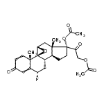 CAS 登录号：72498-89-6， (6alpha,9beta,11beta)-6-氟-3,20-二氧代-9,11-环氧孕甾a-1,4-二烯-17,21-二基二乙酸酯