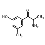 CAS#: 725201-01-4, 2-Amino-1-(3-hydroxy-5-methylphenyl)-1-propanone