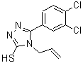 CAS 登录号：725217-55-0， 4-烯丙基-5-(3,4-二氯苯基)-4H-1,2,4-三唑-3-硫醇
