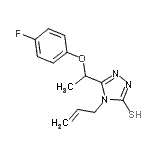 CAS#: 725217-88-9, 4-Allyl-5-[1-(4-fluorophenoxy)ethyl]-4H-1,2,4-triazole-3-thiol