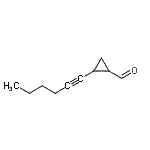 CAS#: 72536-26-6, 2-(1-Hexyn-1-yl)cyclopropanecarbaldehyde