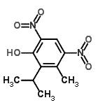 CAS#: 7257-41-2, 2-Isopropyl-3-methyl-4,6-dinitrophenol