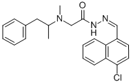 CAS#: 72606-55-4, N-[(4-Chloronaphthalen-1-Yl)Methylideneamino]-2-(Methyl-(1-Phenylpropan-2-Yl)Amino)Acetamide