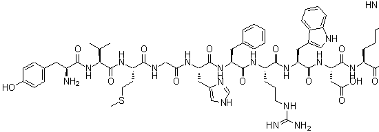 CAS#: 72629-65-3, L-Tyrosyl-L-valyl-L-methionylglycyl-L-histidyl-L-phenylalanyl-L-arginyl-L-tryptophyl-L-alpha-aspartyl-L-arginyl-L-phenylalaninamide