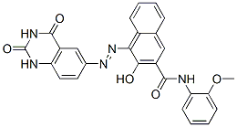 CAS 登录号：72639-28-2， (4Z)-4-[(2,4-二氧代-1H-喹唑啉-6-基)亚肼基]-N-(2-甲氧基苯基)-3-氧代萘-2-甲酰胺