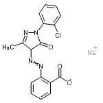 CAS#: 72639-38-4, Sodium 2-{[1-(2-chlorophenyl)-3-methyl-5-oxo-4,5-dihydro-1H-pyrazol-4-yl]diazenyl}benzoate