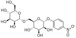 CAS#: 72647-96-2, (2R,3S,4S,5S,6R)-2-(4-Nitrophenoxy)-6-[[(2S,3S,4S,5S,6R)-3,4,5-Trihydroxy-6-(Hydroxymethyl)Oxan-2-Yl]Oxymethyl]Oxane-3,4,5-Triol