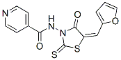 CAS#: 72732-41-3, N-[(5E)-5-(Furan-2-Ylmethylidene)-4-Oxo-2-Sulfanylidene-1,3-Thiazolidin-3-Yl]Pyridine-4-Carboxamide