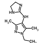 CAS#: 727351-00-0, N-(4,5-Dihydro-1H-imidazol-2-yl)-1-ethyl-3,5-dimethyl-1H-pyrazol-4-amine