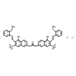 CAS#: 72749-88-3, Disodium 7,7'-(carbonyldiimino)bis{4-hydroxy-3-[(2-methoxyphenyl)diazenyl]-2-naphthalenesulfonate}