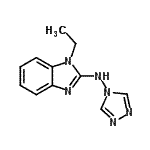 CAS 登录号：727687-85-6， 1-乙基-N-(4H-1,2,4-三唑-4-基)-1H-苯并咪唑-2-胺