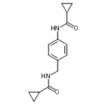 CAS 登录号：728027-35-8， N-{4-[(环丙基羰基)氨基]苄基}环丙烷甲酰胺