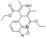 CAS 登录号：72803-02-2， 二乙基4-(2,1,3-苯并恶二唑-7-基)-2,6-二甲基-1,4-二氢吡啶-3,5-二羧酸酯