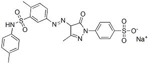 CAS#: 72828-87-6, Sodium 4-[3-Methyl-4-[4-Methyl-3-[(4-Methylphenyl)Sulfamoyl]Phenyl]Diazenyl-5-Oxo-4H-Pyrazol-1-Yl]Benzenesulfonate