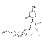 CAS 登录号：72842-05-8， 二钠5'-O-({[(2-氨基乙氧基)磷酸基]氧基}磷酸基)胞苷