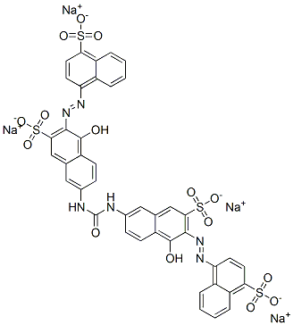 CAS#: 72845-31-9, 7,7-(Carbonyldiimino)Bis(4-Hydroxy-3-((4-Sulfo-1-Naphthalenyl)Azo)-2-Naphthalenesulfonic Acid Tetrasodium Salt