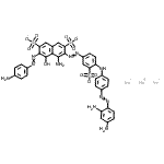 CAS#: 72894-18-9, Trisodium 4-amino-6-[(4-aminophenyl)diazenyl]-3-{[4-({4-[(2,4-diaminophenyl)diazenyl]phenyl}amino)-3-sulfonatophenyl]diazenyl}-5-hydroxy-2,7-naphthalenedisulfonate