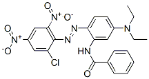 CAS 登录号：72906-16-2， N-[2-[(2-氯-4,6-二硝基苯基)偶氮]-5-(二乙基氨基)苯基]苯甲酰胺