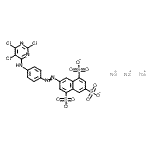 CAS#: 72927-95-8, Trisodium 7-({4-[(2,5,6-trichloro-4-pyrimidinyl)amino]phenyl}diazenyl)-1,3,5-naphthalenetrisulfonate