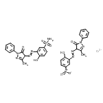 CAS#: 72968-18-4, 3-[2-(4,5-dihydro-3-methyl-5-oxo-1-phenyl-1H-pyrazol-4-yl)diazenyl]-4-hydroxy-Benzenesulfonamide compd. with 2,4-dihydro-4-[2-(2-hydroxy-5-nitrophenyl)diazenyl]-5-methyl-2-phenyl-3H-pyrazol-3-one chromium(3+) salt (1:1:1)