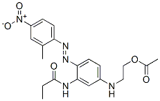 CAS#: 72987-38-3, N-[5-[[2-(Acetyloxy)Ethyl]Amino]-2-[(2-Methyl-4-Nitrophenyl)Azo]Phenyl]Propanamide