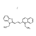 CAS#: 72998-56-2, 1-Ethyl-2-[(1E,3Z)-3-(3-ethyl-1,3-benzoxazol-2(3H)-ylidene)-1-propen-1-yl]quinolinium iodide