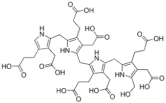 CAS#: 73023-76-4, 3-[2-[[4-(2-Carboxyethyl)-5-[[4-(2-Carboxyethyl)-5-[[4-(2-Carboxyethyl)-3-(Carboxymethyl)-1H-Pyrrol-2-Yl]Methyl]-3-(Carboxymethyl)-1H-Pyrrol-2-Yl]Methyl]-3-(Carboxymethyl)-1H-Pyrrol-2-Yl]Methyl]-4-(Carboxymethyl)-5-(Hydroxymethyl)-1H-Pyrrol-3-Yl]Propanoic Acid