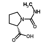 CAS 登录号：73094-20-9， 1-(甲基氨基甲酰)-L-脯氨酸
