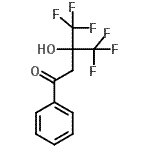 CAS#: 731-00-0, 4,4,4-Trifluoro-3-hydroxy-1-phenyl-3-(trifluoromethyl)-1-butanone