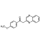 CAS#: 73100-63-7, 1-(4-Methoxyphenyl)-2-(2-quinoxalinyl)ethanone
