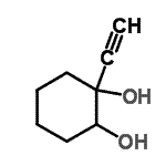 CAS#: 7312-60-9, 1-Ethynyl-1,2-cyclohexanediol