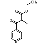 CAS#: 731770-29-9, Ethyl 2-fluoro-3-oxo-3-(4-pyridinyl)propanoate