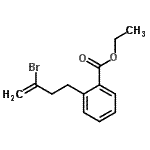 CAS 登录号：731772-81-9， 乙基2-(3-溴-3-丁烯-1-基)苯甲酸酯