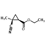 CAS#: 73178-42-4, Ethyl (1R,2S)-2-cyano-2-methylcyclopropanecarboxylate