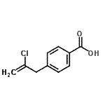 CAS 登录号：732249-50-2， 4-(2-氯-2-丙烯-1-基)苯甲酸