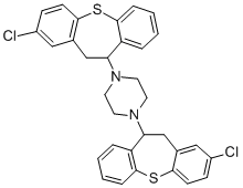CAS#: 73225-62-4, 1,4-Bis(3-Chloro-5,6-Dihydrobenzo[b][1]Benzothiepin-6-Yl)Piperazine