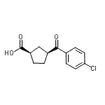 CAS#: 732252-68-5, (1R,3S)-3-(4-Chlorobenzoyl)cyclopentanecarboxylic acid