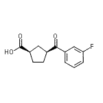CAS#: 732252-75-4, (1R,3S)-3-(3-Fluorobenzoyl)cyclopentanecarboxylic acid