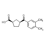 CAS#: 732253-20-2, (1R,3S)-3-(3,4-Dimethylbenzoyl)cyclopentanecarboxylic acid