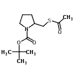 CAS#: 73236-85-8, 2-Methyl-2-propanyl 2-[(acetylsulfanyl)methyl]-1-pyrrolidinecarboxylate