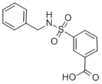 CAS 登录号：7326-77-4， 3-苄基氨基磺酰基-苯甲酸