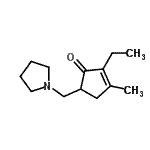 CAS#: 732930-12-0, 2-Ethyl-3-methyl-5-(1-pyrrolidinylmethyl)-2-cyclopenten-1-one