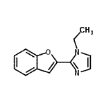 CAS 登录号：732961-66-9， 2-(1-苯并呋喃-2-基)-1-乙基-1H-咪唑