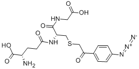 CAS 登录号：73322-71-1， (2S)-2-氨基-5-[[(2R)-3-[2-(4-叠氮基苯基)-2-氧代乙基]硫基-1-(羧甲基氨基)-1-氧代丙烷-2-基]氨基]-5-氧代戊酸