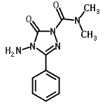 CAS#: 73324-36-4, 4-Amino-N,N-dimethyl-5-oxo-3-phenyl-4,5-dihydro-1H-1,2,4-triazole-1-carboxamide