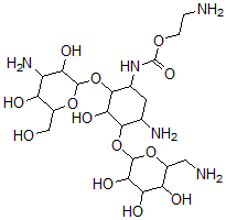 CAS#: 73352-74-6, 2-Aminoethyl N-[5-Amino-2-[4-Amino-3,5-Dihydroxy-6-(Hydroxymethyl)Oxan-2-Yl]Oxy-4-[6-(Aminomethyl)-3,4,5-Trihydroxyoxan-2-Yl]Oxy-3-Hydroxycyclohexyl]Carbamate
