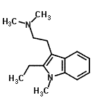 CAS#: 733677-94-6, 2-(2-Ethyl-1-methyl-1H-indol-3-yl)-N,N-dimethylethanamine