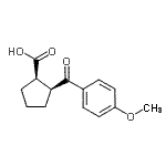 CAS#: 733740-08-4, (1R,2S)-2-(4-Methoxybenzoyl)cyclopentanecarboxylic acid