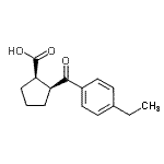 CAS#: 733740-12-0, (1R,2S)-2-(4-Ethylbenzoyl)cyclopentanecarboxylic acid